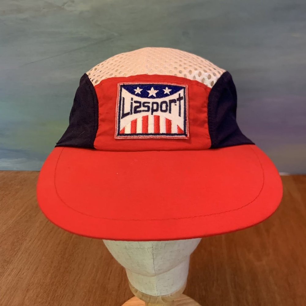 1990s Vintage Liz Claiborne Lizsport Hat Mesh Cap Deadstock NWT Rare